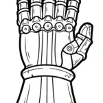 coloriage Gant pour enfant a imprimer gratuit