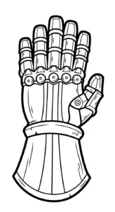 coloriage Gant pour enfant a imprimer gratuit
