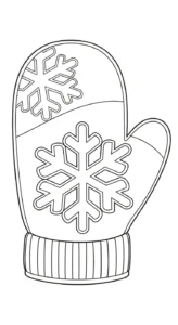 coloriage Gant pour enfant gratuit