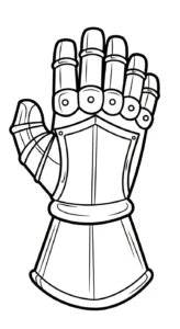 coloriage Gant à imprimer pour enfant de 12 ans