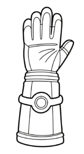 coloriage Gant pour enfants a imprimer