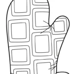 imprimer coloriage Gant pour enfant