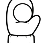 coloriage Gant de pour enfants