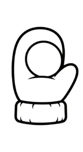 coloriage Gant de pour enfants
