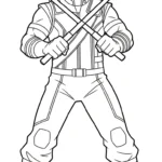 imprimer coloriage Hawkeye gratuit