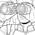coloriage Hawkeye à imprimer gratuitement pdf