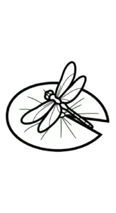 coloriage Libellule et apprentissage