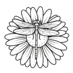 coloriage Libellule pour enfant de 8 ans