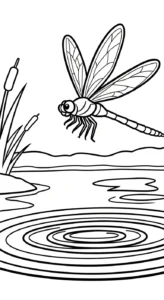 coloriage Libellule d