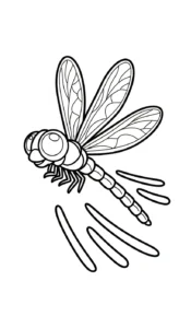 coloriage Libellule pour enfants a imprimer