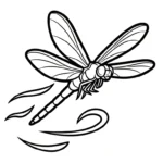 coloriage Libellule et apprentissage