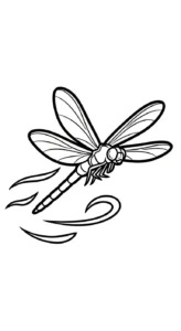 coloriage Libellule et apprentissage