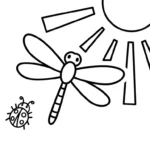 coloriage Libellule d