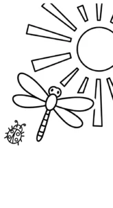 coloriage Libellule d