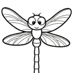 coloriage Libellule à imprimer pour enfant de 9 ans