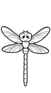 coloriage Libellule à imprimer pour enfant de 9 ans