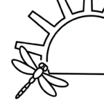 imprimer coloriage Libellule