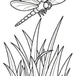 coloriage Libellule à imprimer gratuit