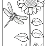 coloriage Libellule pour enfant de 10 ans