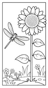 coloriage Libellule pour enfant de 10 ans