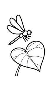 coloriage Libellule pour enfants à imprimer