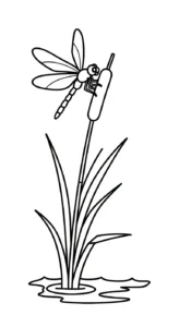 coloriage Libellule a imprimer gratuitement