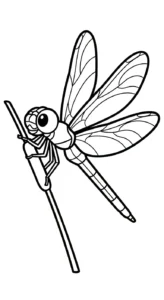 coloriage Libellule et dessin a imprimer