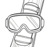 coloriage Lunettes et découpage à imprimer