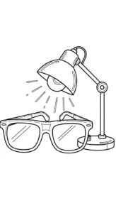 coloriage Lunettes gratuit
