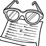 coloriage Lunettes à imprimer gratuit