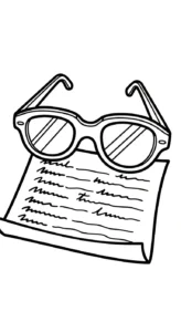 coloriage Lunettes à imprimer gratuit