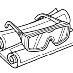 coloriage Lunettes à imprimer