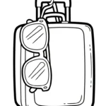 coloriage Lunettes à imprimer pour enfant de 4 ans