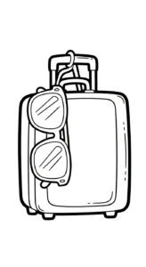 coloriage Lunettes à imprimer pour enfant de 4 ans