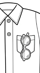 imprimer coloriage Lunettes