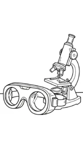 coloriage Lunettes pour enfant gratuit