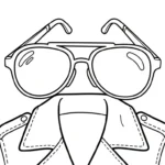 télécharger coloriage Lunettes gratuit