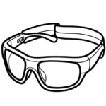 imprimer coloriage Lunettes pour enfant