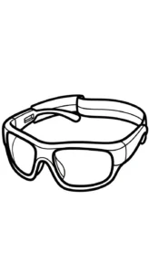 imprimer coloriage Lunettes pour enfant