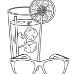 image de coloriage Lunettes pour enfant