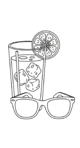 image de coloriage Lunettes pour enfant