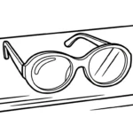 coloriage Lunettes gratuit en ligne