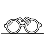 a imprimer coloriage Lunettes gratuit