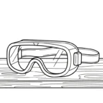 coloriage Lunettes à imprimer a4