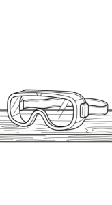 coloriage Lunettes à imprimer a4