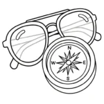 coloriage Lunettes à imprimer pour enfant de 9 ans