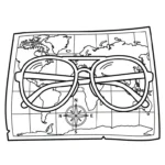 coloriage Lunettes à imprimer gratuitement