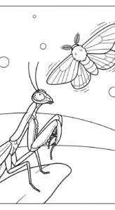 télécharger coloriage Mante gratuit