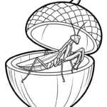 coloriage Mante a imprimer gratuit