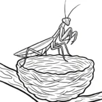 coloriage Mante et dessin a imprimer